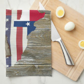 Texas Lone Star Dueling Pistolen am meisten Gewoll Geschirrtuch (Viertel Falte)