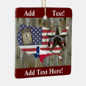 Texas Lone Star Dueling Pistolen am meisten Gewoll Keramikornament (Rechts)