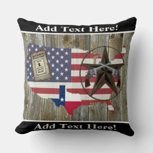 Texas Lone Star Dueling Pistolen am meisten Gewoll Kissen