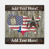 Texas Lone Star Dueling Pistolen am meisten Gewoll Magnet (Vorne)