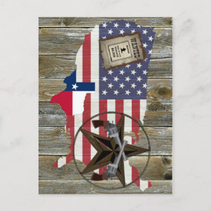 Texas Lone Star Dueling Pistolen am meisten Gewoll Postkarte