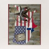 Texas Lone Star Dueling Pistolen am meisten Gewoll Puzzle (Vertikal)