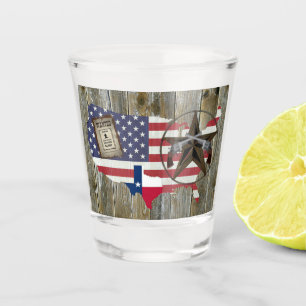 Texas Lone Star Dueling Pistolen am meisten Gewoll Schnapsglas