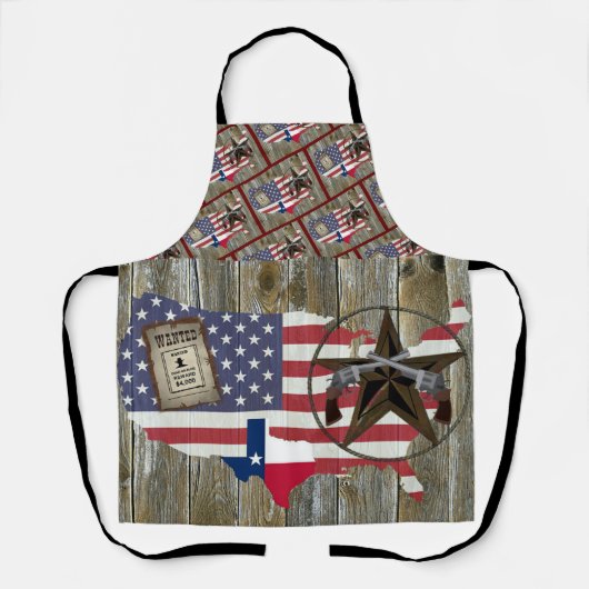 Texas Lone Star Dueling Pistolen am meisten Gewoll Schürze (Vorderseite)