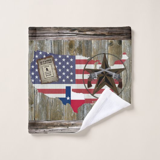 Texas Lone Star Dueling Pistolen am meisten Gewoll Waschlappen (Waschlappen)