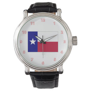 Texas Lone Star Flag Armbanduhr