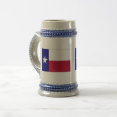 Texas Lone Star Flag Bierglas (Vorderseite Links)