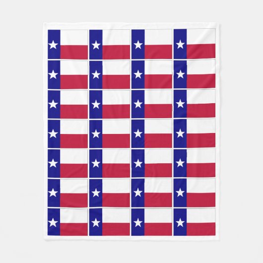 Texas Lone Star Flag Fleecedecke (Vorderseite)