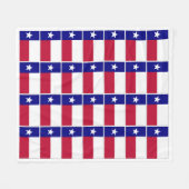 Texas Lone Star Flag Fleecedecke (Vorderseite (Horizontal))