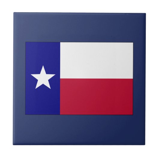 Texas Lone Star Flag Fliese (Vorderseite)