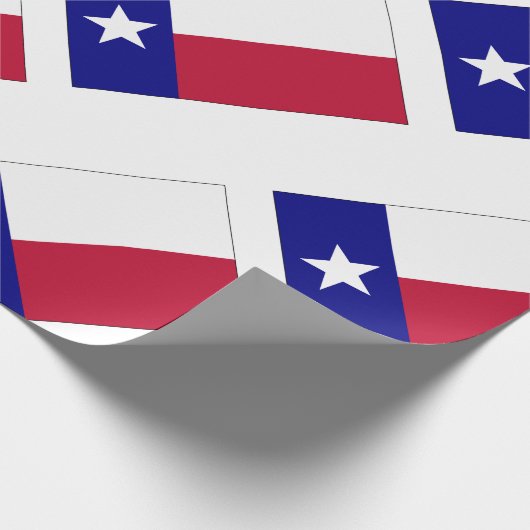 Texas Lone Star Flag Geschenkpapier (Ecke)