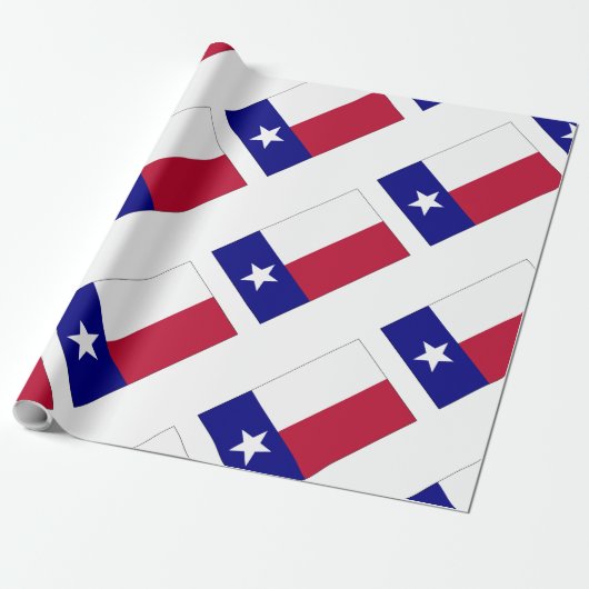 Texas Lone Star Flag Geschenkpapier (Ungerollt)