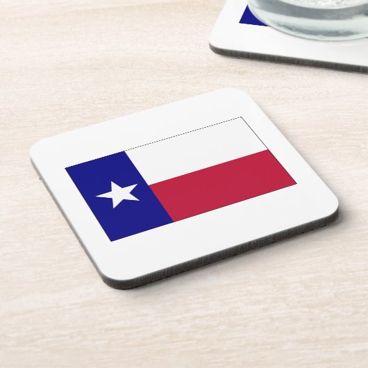 Texas Lone Star Flag Getränkeuntersetzer (Linke Seite)