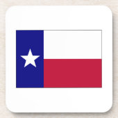Texas Lone Star Flag Getränkeuntersetzer (Vorderseite)