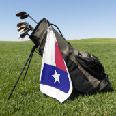 Texas Lone Star Flag Golfhandtuch (Gras)
