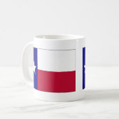 Texas Lone Star Flag Kaffeetasse (Vorderseite Links)