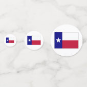 Texas Lone Star Flag Konfetti (Rückseiten)
