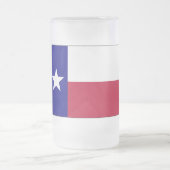 Texas Lone Star Flag Mattglas Bierglas (Mittel)