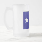 Texas Lone Star Flag Mattglas Bierglas (Links)
