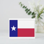 Texas Lone Star Flag Postkarte (Stehend Vorderseite)