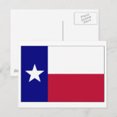 Texas Lone Star Flag Postkarte (Vorne/Hinten)