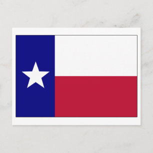 Texas Lone Star Flag Postkarte
