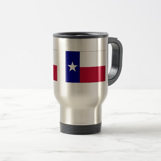 Texas Lone Star Flag Reisebecher (VorderseiteRechts)
