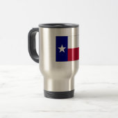 Texas Lone Star Flag Reisebecher (Vorderseite Links)