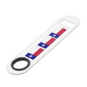 Texas Lone Star Flag Speed Flaschenöffner (Rückseite Schrägansicht)