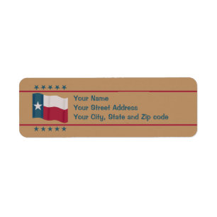 Texas Lone Star Flag Stars Tan Red White Blue