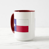 Texas Lone Star Flag Tasse (Vorderseite Links)