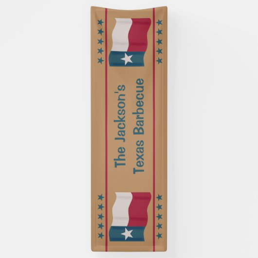 Texas Lone Star Flag Wave Event Banner (Vertikal)