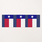 Texas Lone Star Flag Yogamatte (Vorderseite (Horizontal))