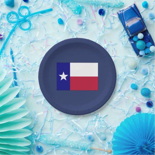 Texas-Lone-Star-Flagge Pappteller (Party)
