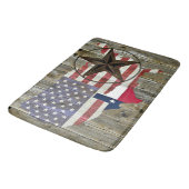 Texas Lone Star - Flaggenplan Badematte (Schrägansicht)