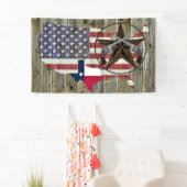 Texas Lone Star - Flaggenplan Banner (Insitu)