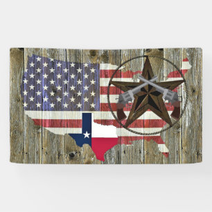 Texas Lone Star - Flaggenplan Banner