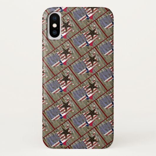 Texas Lone Star - Flaggenplan Case-Mate iPhone Hülle (Rückseite)