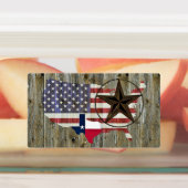 Texas Lone Star - Flaggenplan Etiketten (Befestigt)