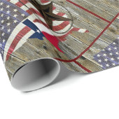Texas Lone Star - Flaggenplan Geschenkpapier (Rolleneckpunkt)