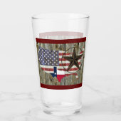 Texas Lone Star - Flaggenplan Glas (Rückseite)