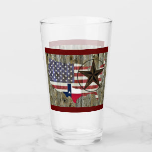 Texas Lone Star - Flaggenplan Glas