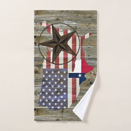 Texas Lone Star - Flaggenplan Handtuch (Handtuch)