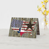 Texas Lone Star - Flaggenplan Karte (Gelbe Blume)