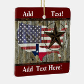 Texas Lone Star - Flaggenplan Keramikornament (Rechts)