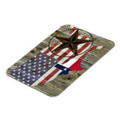 Texas Lone Star - Flaggenplan Magnet (Linke Seite)