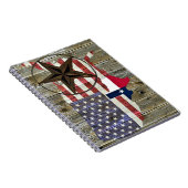 Texas Lone Star - Flaggenplan Notizblock (Rechte Seite)