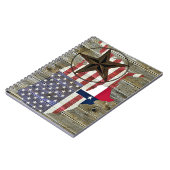 Texas Lone Star - Flaggenplan Notizblock (Linke Seite)