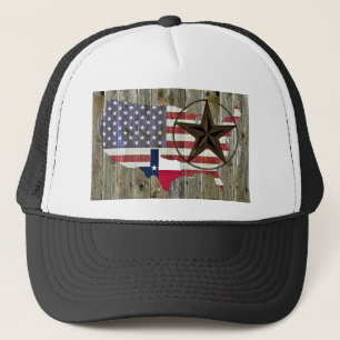 Texas Lone Star - Flaggenplan Truckerkappe
