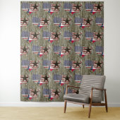 Texas Lone Star - Flaggenplan Wandteppich (Beispiel)